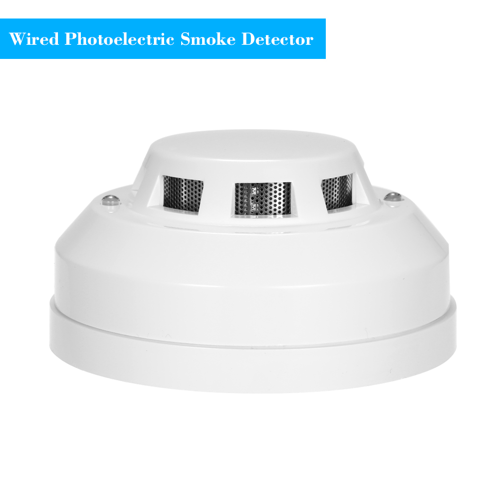 Smoke Detector Interconnected - Detector de humo fotoeléctrico con cable,