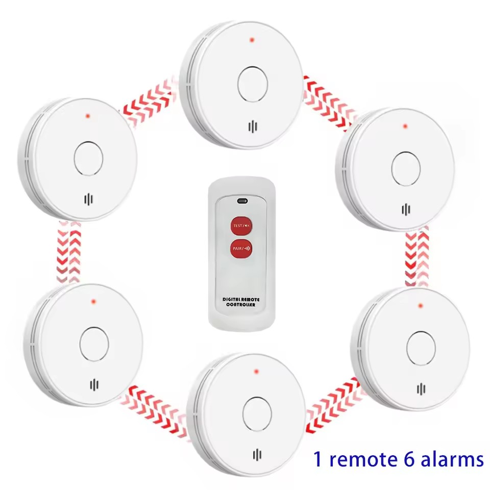 Smoke Detector Interconnected - Detector de humo/control remoto interconectado con