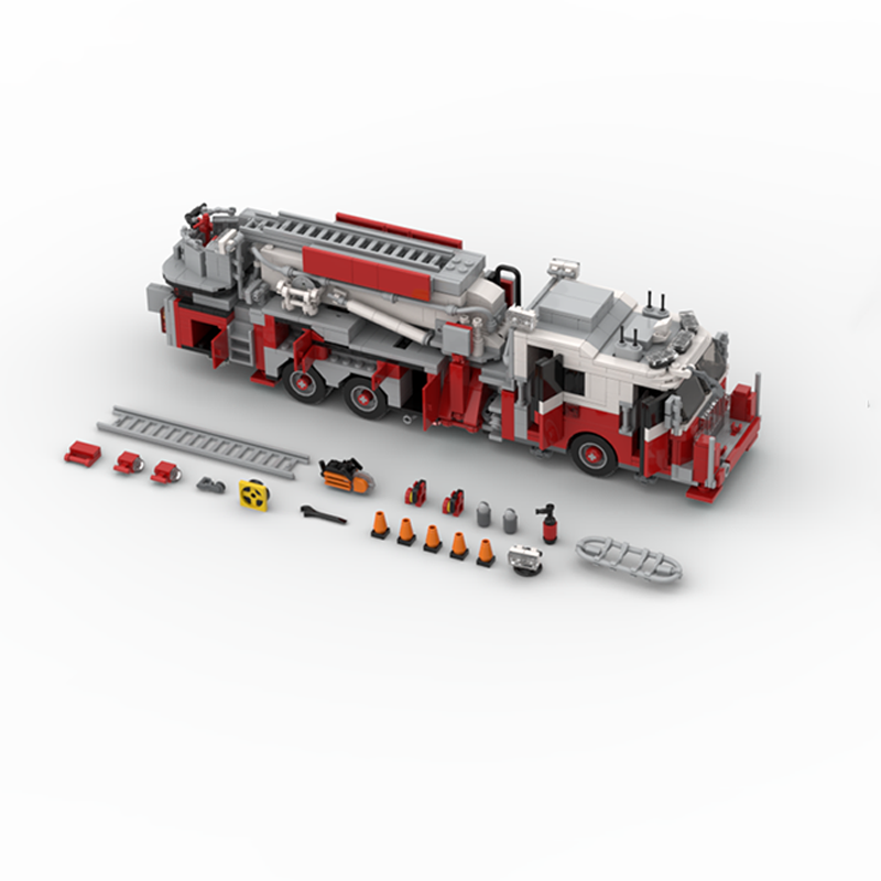 1365 piezas MOC FDNY - Nueva Y - Fire Escape Ladder reseña y precio