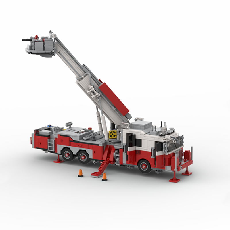 1365 piezas MOC FDNY - Nueva Y - Fire Escape Ladder reseña y precio