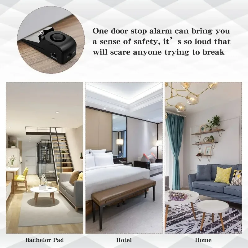 ZEXEF mini protección de segur - Door Stop Alarm reseña y precio